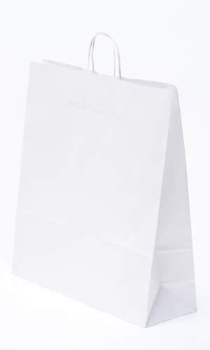 Fehér Sodrottfüles Papírtáska 45x15x49