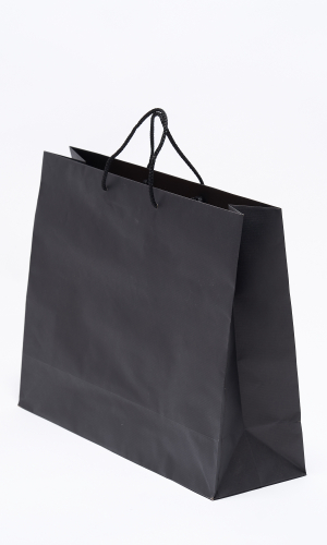 Fekete Zsinórfüles Papírtáska 45x15x36