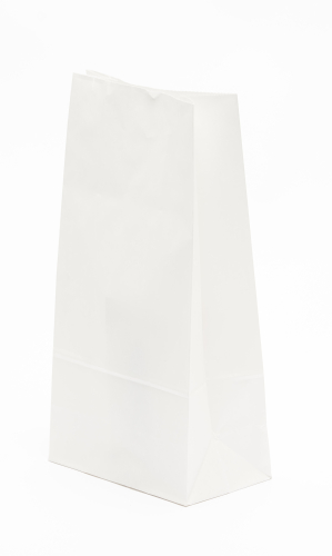 Papírzacskó 5kg Fehér,Redős Talpas Tasak, Papírtasak 5kg,Talpas Tasak